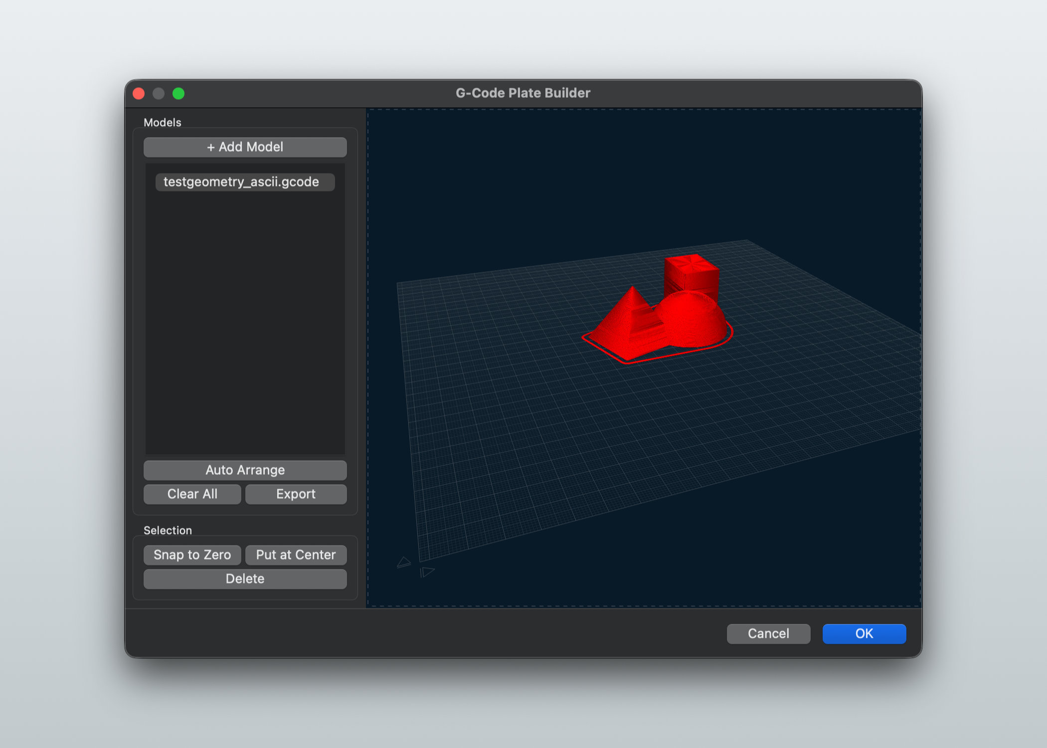 3D application screenshot